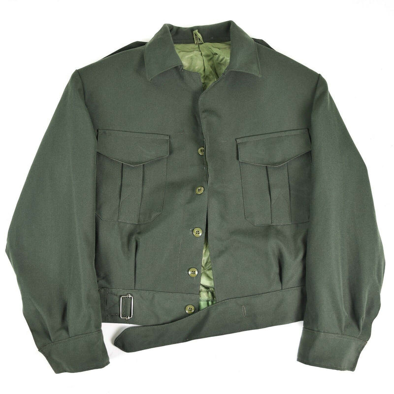Field del ejército griego original chaqueta ike gabardine lana blaze grecé militar nuevo