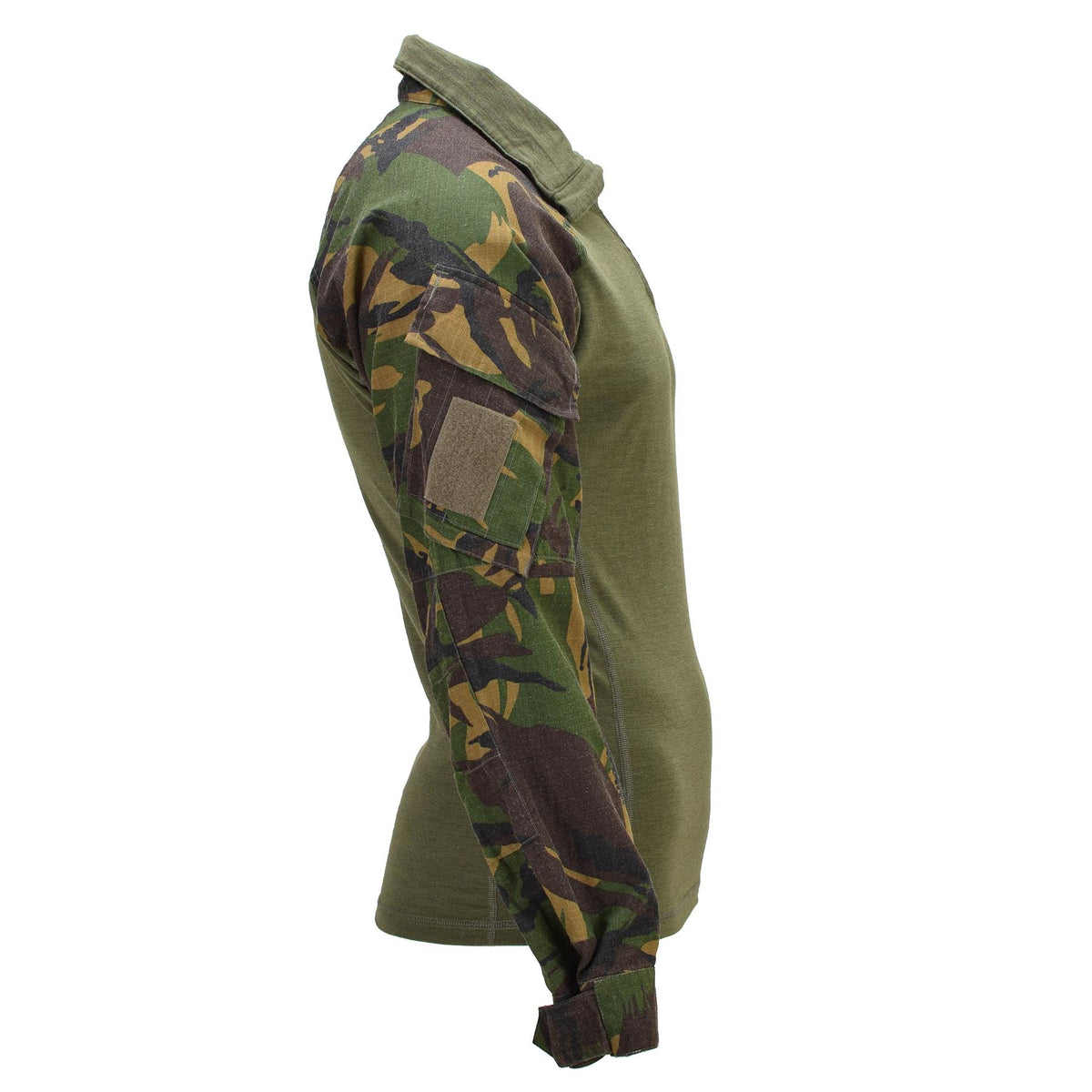 Camisa de combate militar holandesa original con cremallera de un cuarto en la parte superior del campo Camuflaje DPM