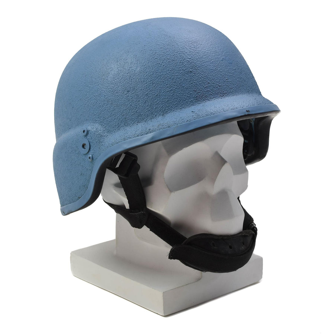 Casco militar alemán original de Kevlar, casco excedente, coleccionable, azul ONU
