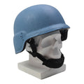 Casco militar alemán original de Kevlar, casco excedente, coleccionable, azul ONU