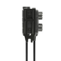 Earmor Adaptador PTT dual Kenwood Baofeng Auriculares tácticos con cable de 2 pines Negro