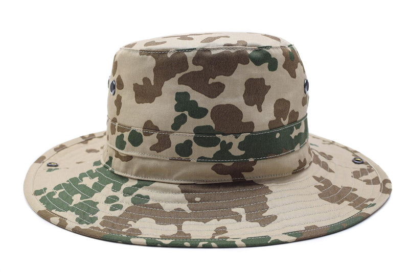 Ejército alemán original CAMO TROPICAL BOONIE Campo de campamento CAZA AUPARTA NUEVO