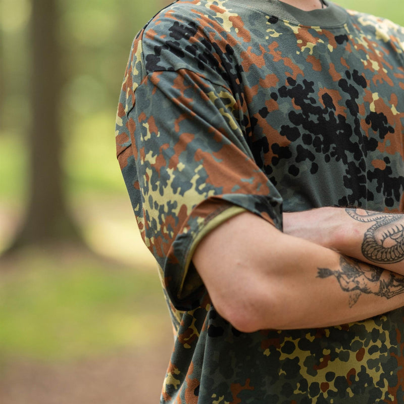MFH Camisetas de ropa deportiva de estilo militar de MFH BW Camuflage Ligero transpirable
