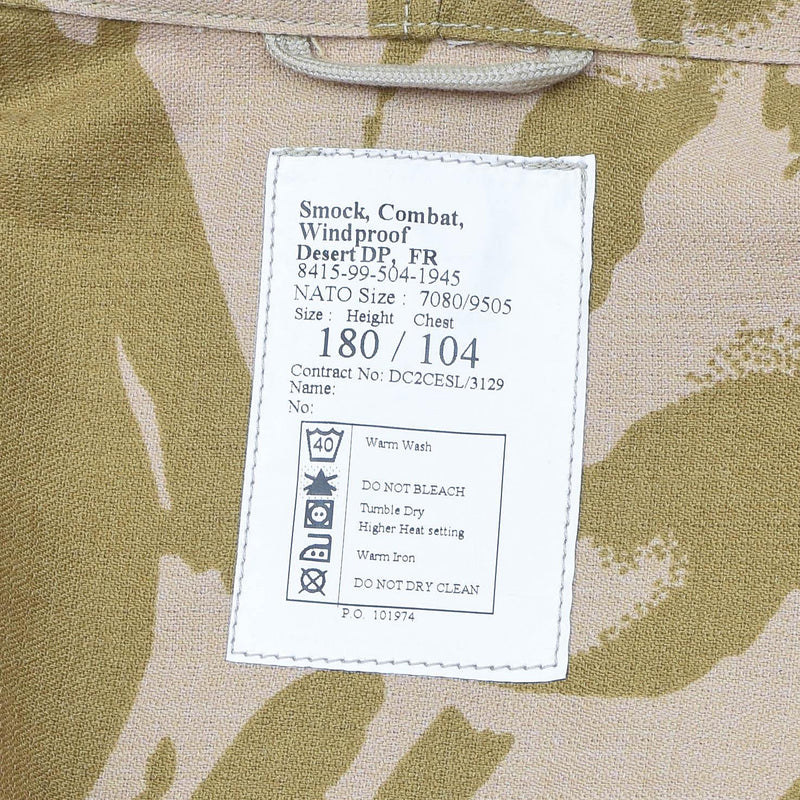 Jaqueta militar británica genuina British Smock Resistente a la parka con capucha a prueba de viento NUEVO