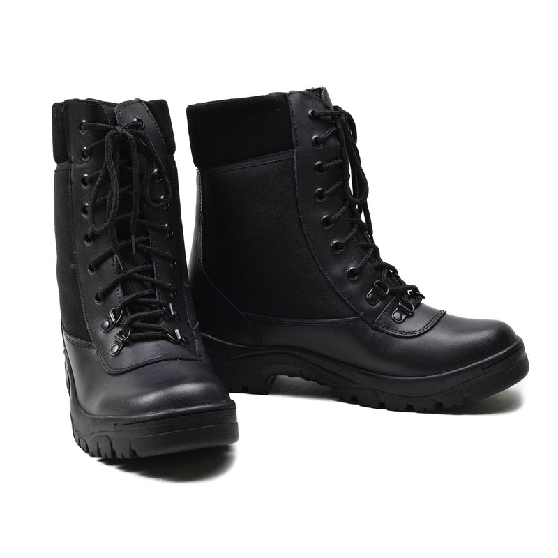 Botas transpirables de cuero negro francés original Armero ligero