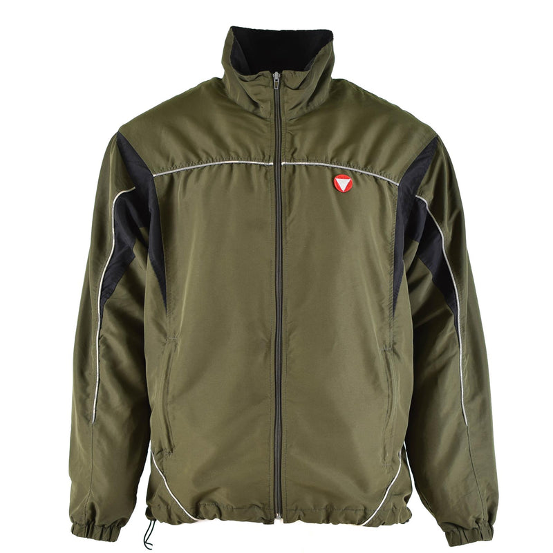 Genuino entrenamiento del ejército austriaco Top chaqueta Top Sports Vintage OD Green