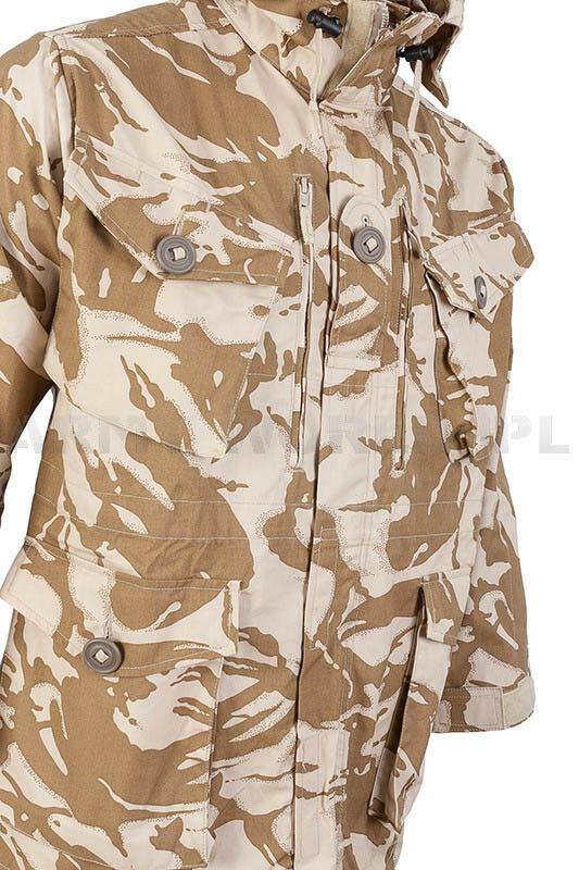 Original del ejército británico combate chaqueta desértica chaqueta de parka smock a prueba de viento nuevo