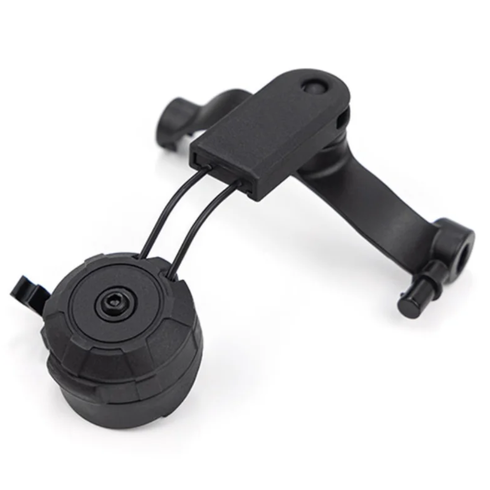 Earmor M19C ARC Rail Kit de adaptador de casco para auriculares M31 M32 PLUS, negro