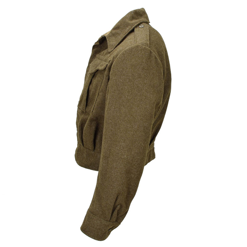 Ejército griego original Eisenhower Jacket Ike Wool Wool Vintage Field Military