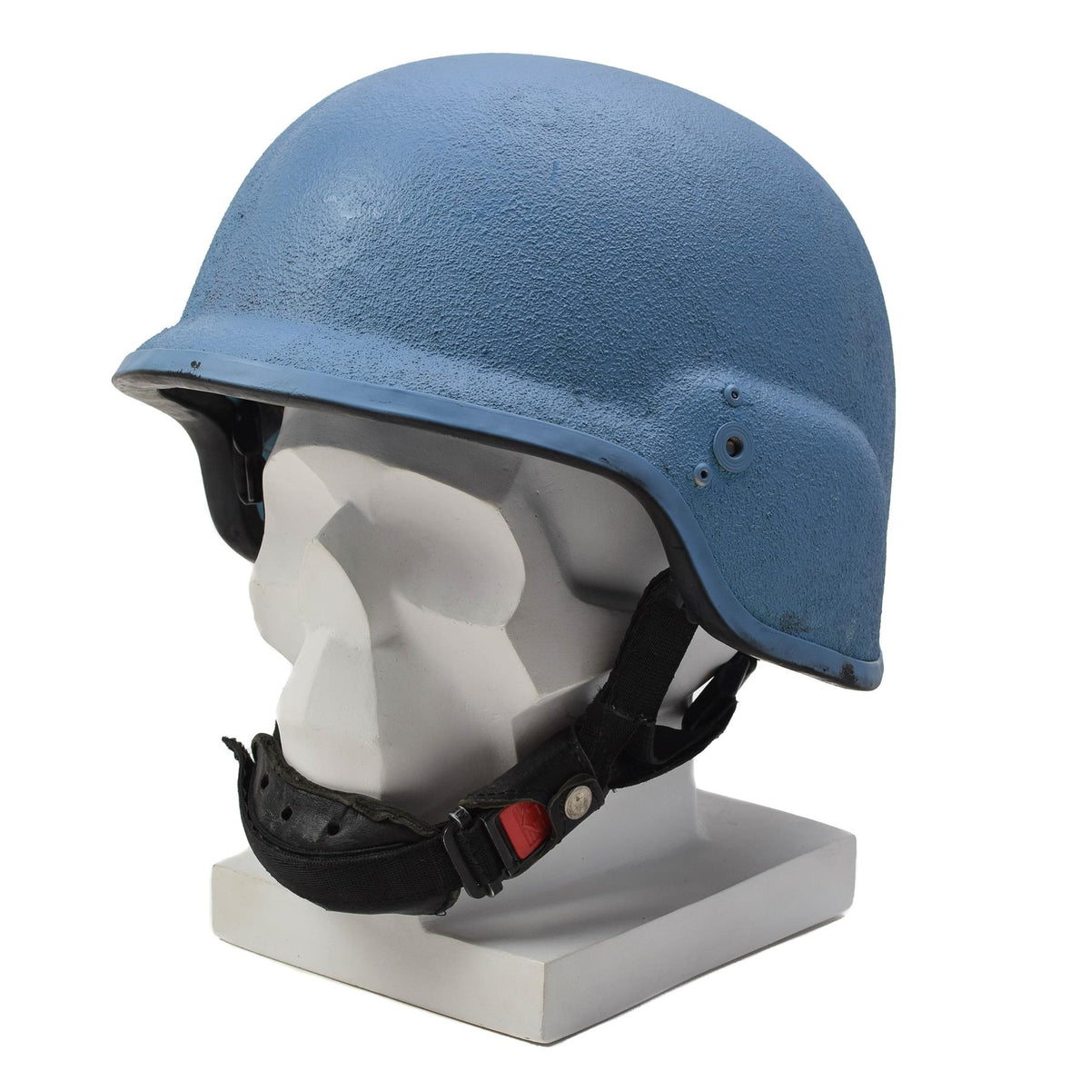 Casco militar alemán original de Kevlar, casco excedente, coleccionable, azul ONU