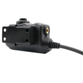 Earmor M52-KEN PTT Adaptador Kenwood Baofeng Radio Auriculares Tácticos Negro