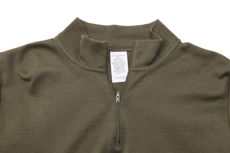Camiseta militar original Italia cremallera