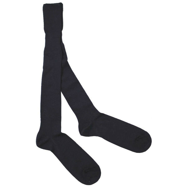 Calcetines azules del ejército británico calcetines largos de lana masculina / excedente militar de nylon nuevo