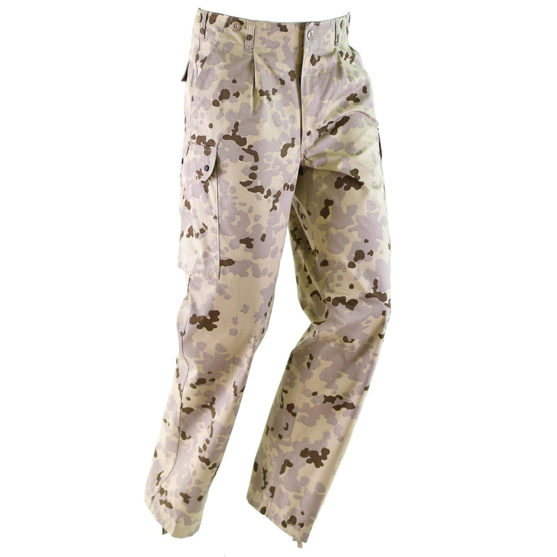Genuino emisión del ejército alemán Pantalones de camuflaje de camuflaje de camuflaje de campos de campo Tropical NUEVO