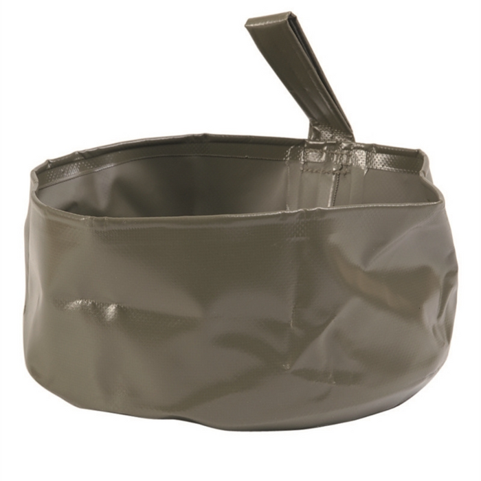 Mil-Tec Lavabo plegable de PVC 5L Camping senderismo al aire libre cuenco plegable verde oliva