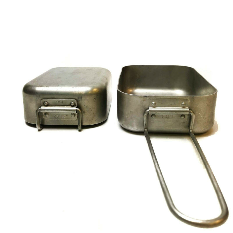 Original del ejército holandés Mess de aluminio Tins Mess Kit Cooker Military Bushcraft Gear