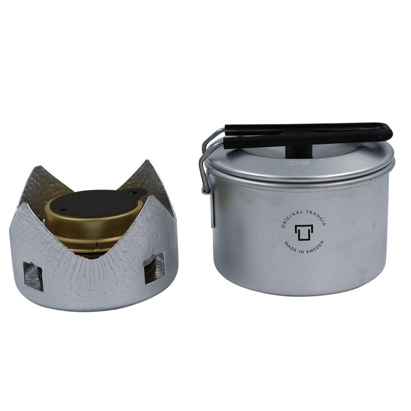Set de estufa de cocina de Trangia utensilios de cocina livianos de acero inoxidable compacto de senderismo