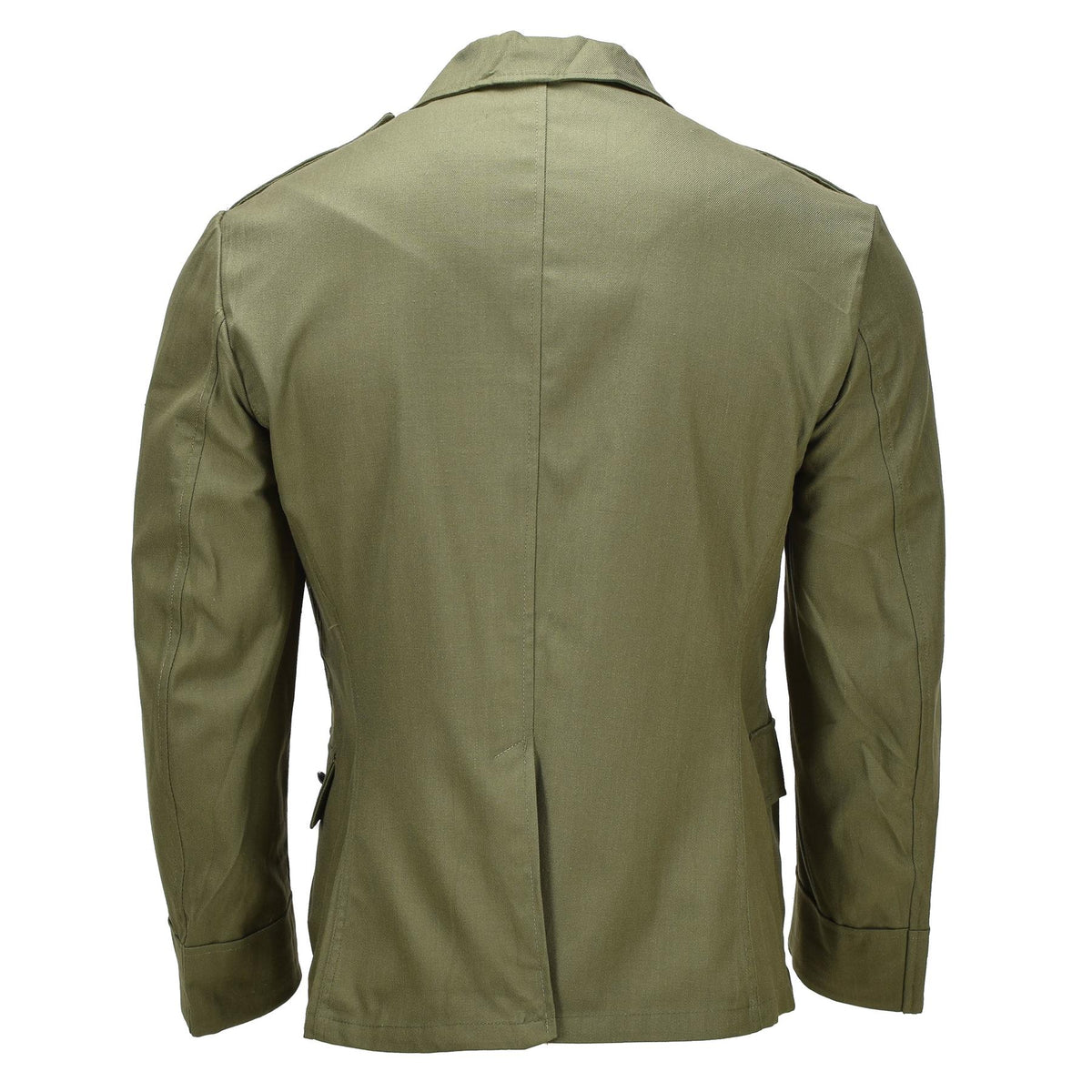 Chaqueta de trabajo original del ejército rumano Abrigo de campo militar con botones en la parte delantera Oliva