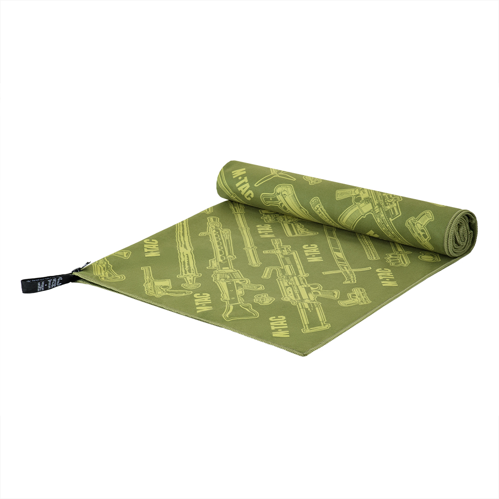 M-TAC Toalla de Microfibra 150x75cm Secado rápido Viajes al Aire Libre Camping Verde