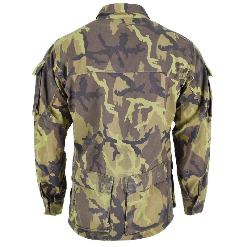 Tropas del ejército checo original chaqueta de campo Patrón de camuflaje de camuflaje Parka Excedente militar
