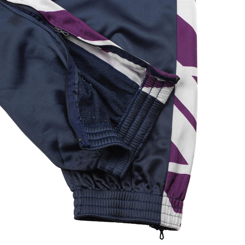 Pantalones de chándal de la escuela militar francesa original pantalones deportivos que corren rayas de senderismo