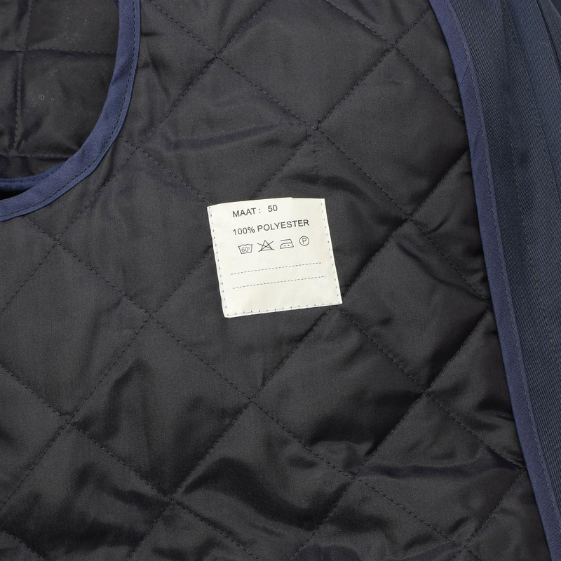Lonor acolchado de impermeable de gabardina militar holandesa holandesa