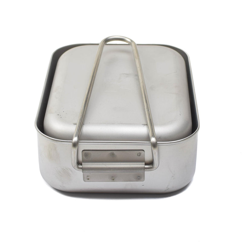 Problema militar original Mess Tins de acero inoxidable Camping Wajusware al aire libre