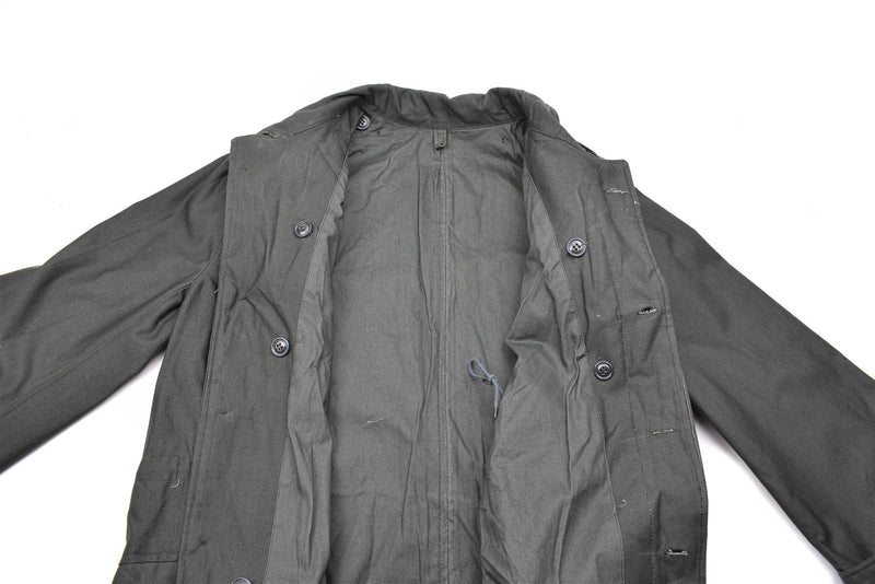 Genuino ejército griego M65 Jacket sin frase Trabajo gris uniforme Excedente militar NUEVO