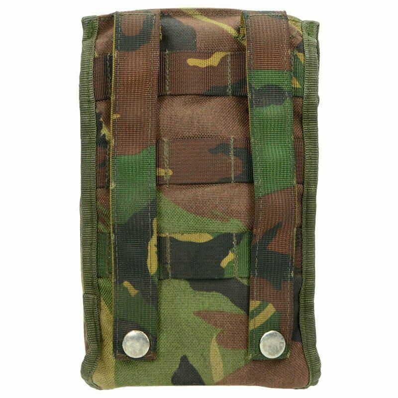 Cantina del ejército holandés genuino W Pouch y Copa de acero inoxidable Tapa Tapa DPM CAMO MOLLE