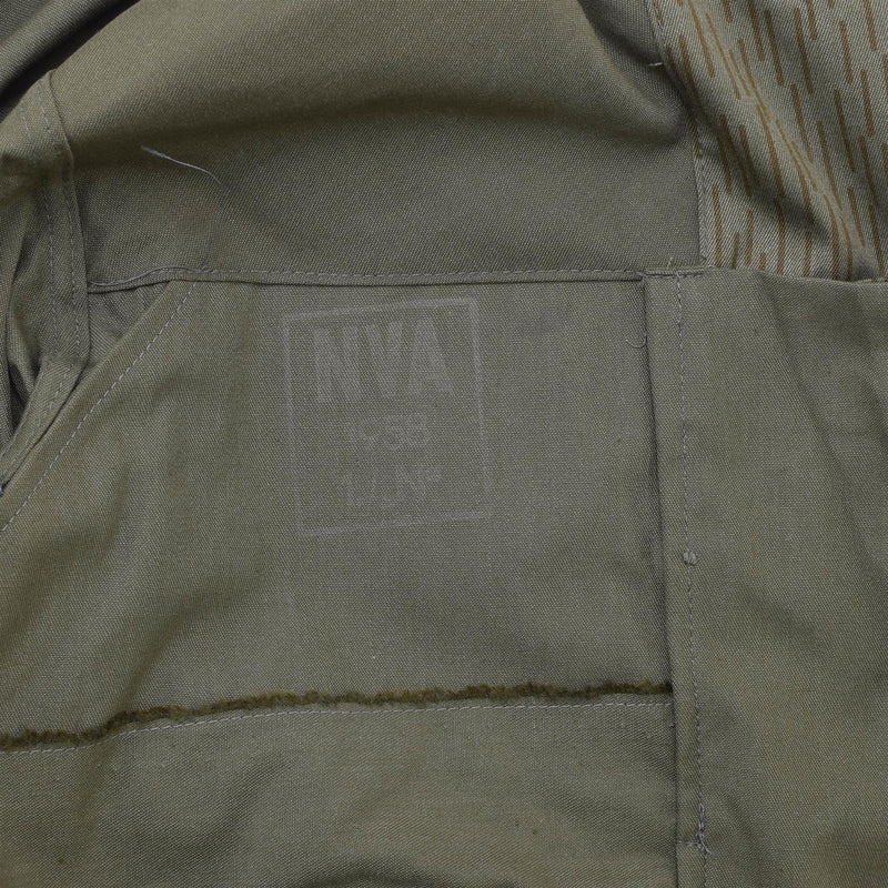 Original alemán militar NVA Strichtarn Jacket de camuflaje de camuflaje Vintage Combate Uniforme de campo