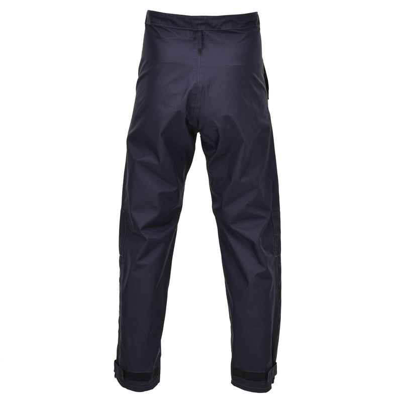 Pantalones genuinos de la policía británica Pantalones de clima húmedo impermeable al aire libre Azules