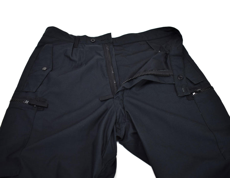 Pantalones del ejército sueco original M90 pantalones de combate de campo negro BDU NUEVO