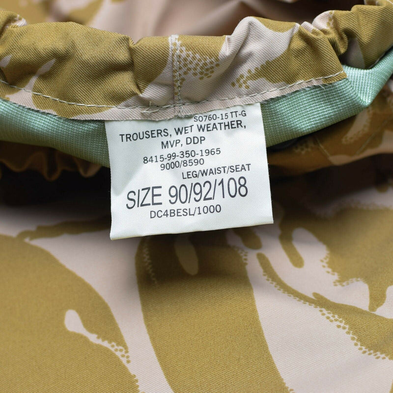 Pantalones de combate del ejército británico genuino pantalones militares desérticos Goretex impermeables