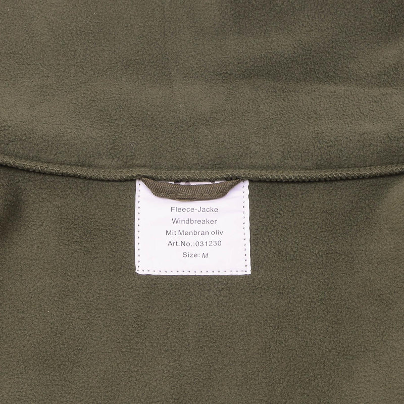 BLOCHL Brand Austriaca Militar Military Chaqueta de vellón High Full Zip Aprendible