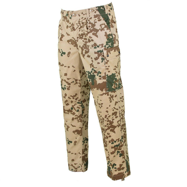 Genuino ejército alemán Pantalones de camuflaje de camuflaje de camuflaje Combate de campo Bw pantalones Nuevos