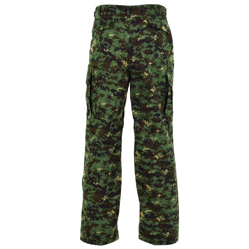 Guinea genuina Bissau Pantalones del ejército Ripstop Jungle Camuflage Problema militar nuevo