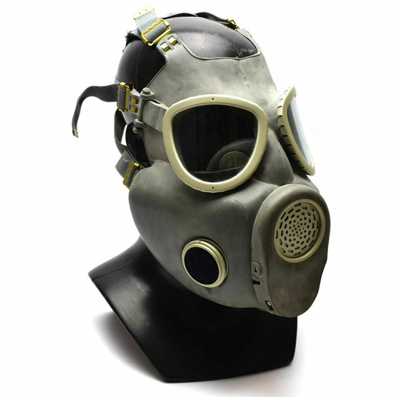 Máscara de gas militar polaca MP-4 Genuino respiratorio Químico gris aceituna OD Nuevo