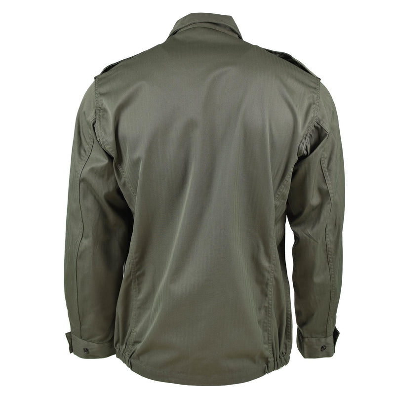 Genuino ejército francés F2 Combat Jacket Problema militar Camisa excedente Olive OD NUEVO