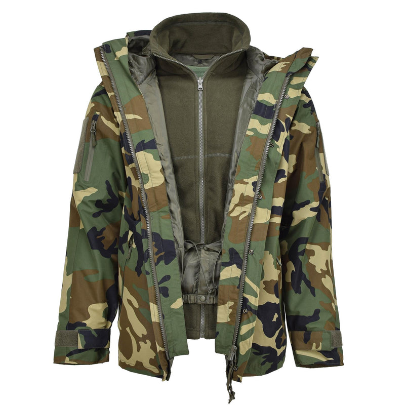 MIL-TEC Military Style Gen II Fuera de la chaqueta de invierno de invierno CAMO Soft Shell Parka