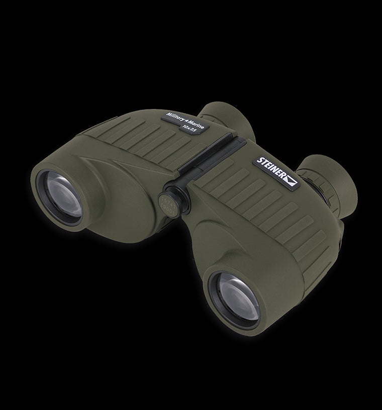 Steiner binoculars marine militar 10x25 oliva óptica de caza de enfoque automático resistente