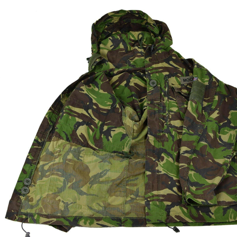 Genuine British Military Combat Smock Field Field Chaqueta con capucha a prueba de viento DPM CAMO