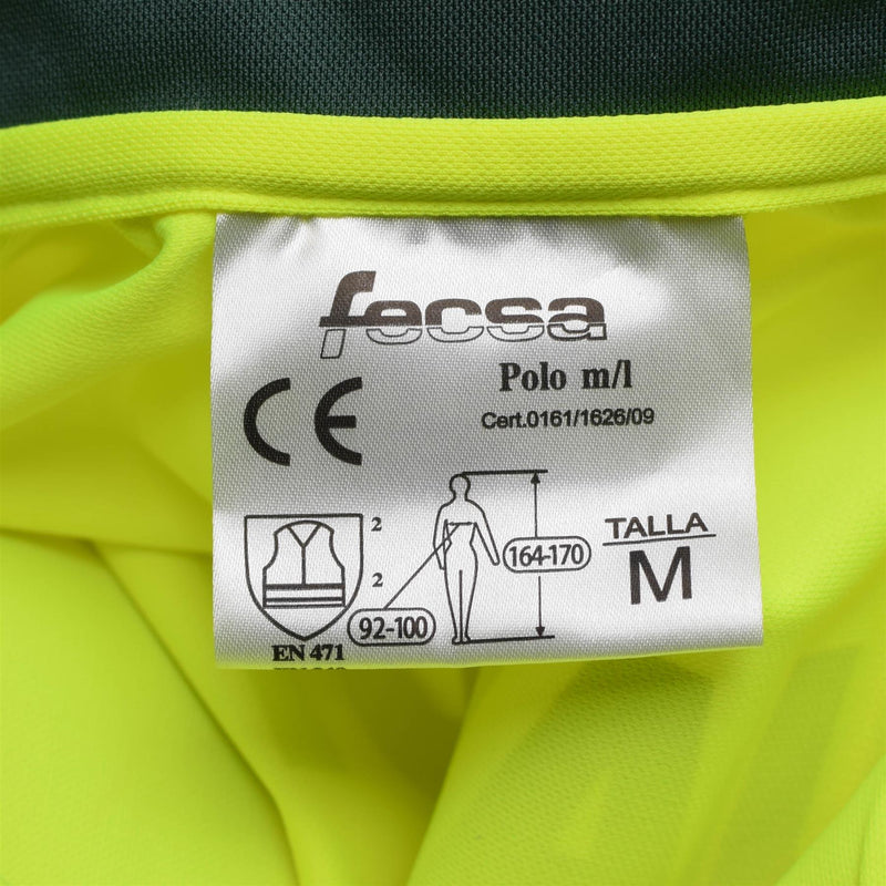 Genuino español polo polo polo guardia civil amarilla chaqueta reflectante nueva
