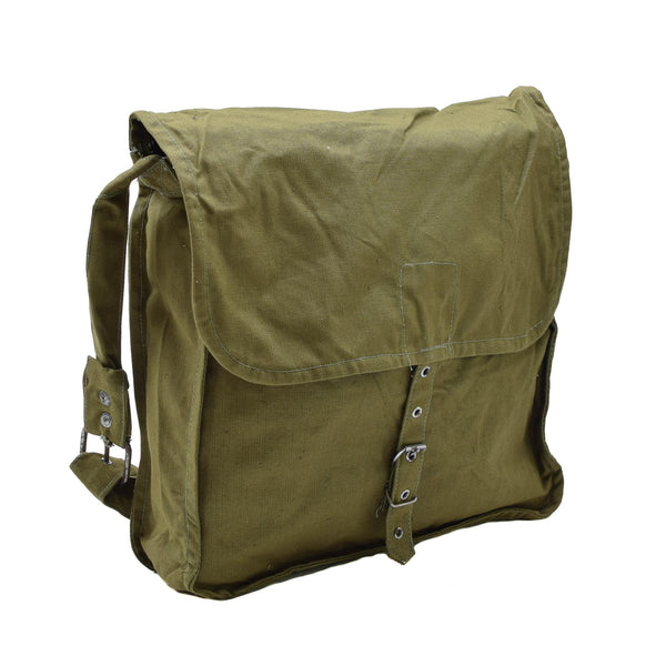 Bolso de hombro de oliva militar búlgaro original correa ajustable viajes al aire libre