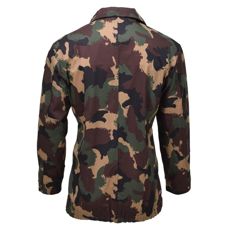 Chaqueta de campo militar húngara original M1990 Camisas de bosque de cuatro colores NUEVOS