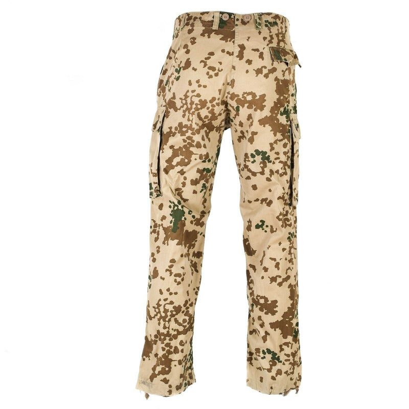 Genuino ejército alemán Desierto de camuflaje tropical Pantalones Militarios de problemas militares