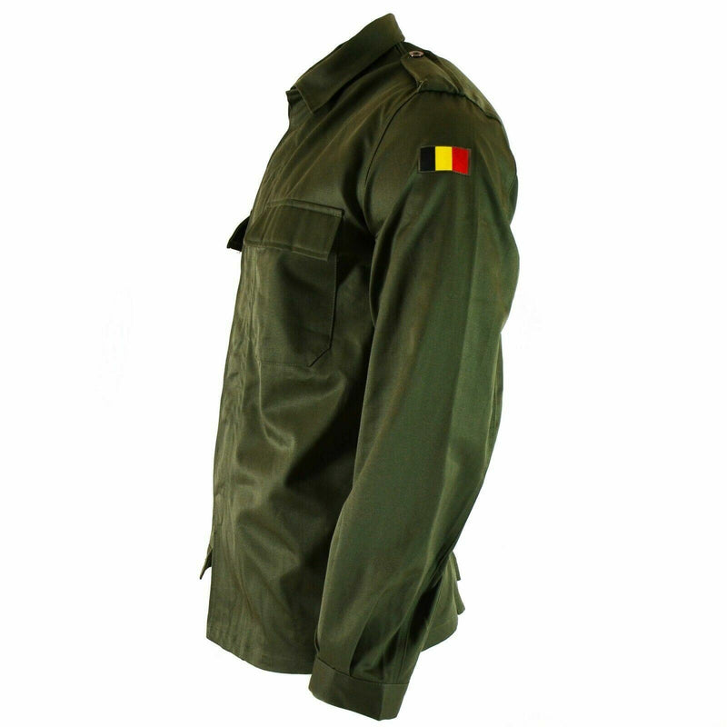 Genú de la chaqueta de campo del ejército belga Bdu Olive Shirt Military Combat nuevo