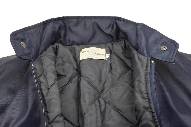 Marca Lambert French Air Forces Bomber Jacket Blue Warm Warm Pilot Piloting Uniforme