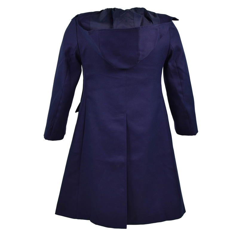 Gabla de jabón del ejército de abrigo militar francés genuino chaqueta azul oscura para mujeres