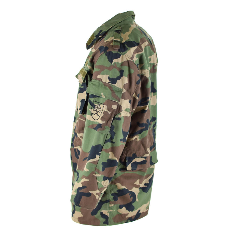 Chaqueta de campo del ejército vintage eslovaca M97 CAMO Combate Military Parka Nuevo