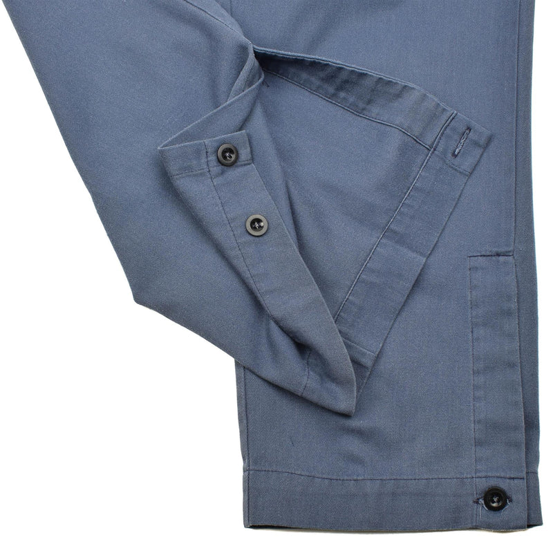 Pantalones de defensa civil suiza genuina pantalones azules combate el ejército de Suiza usado